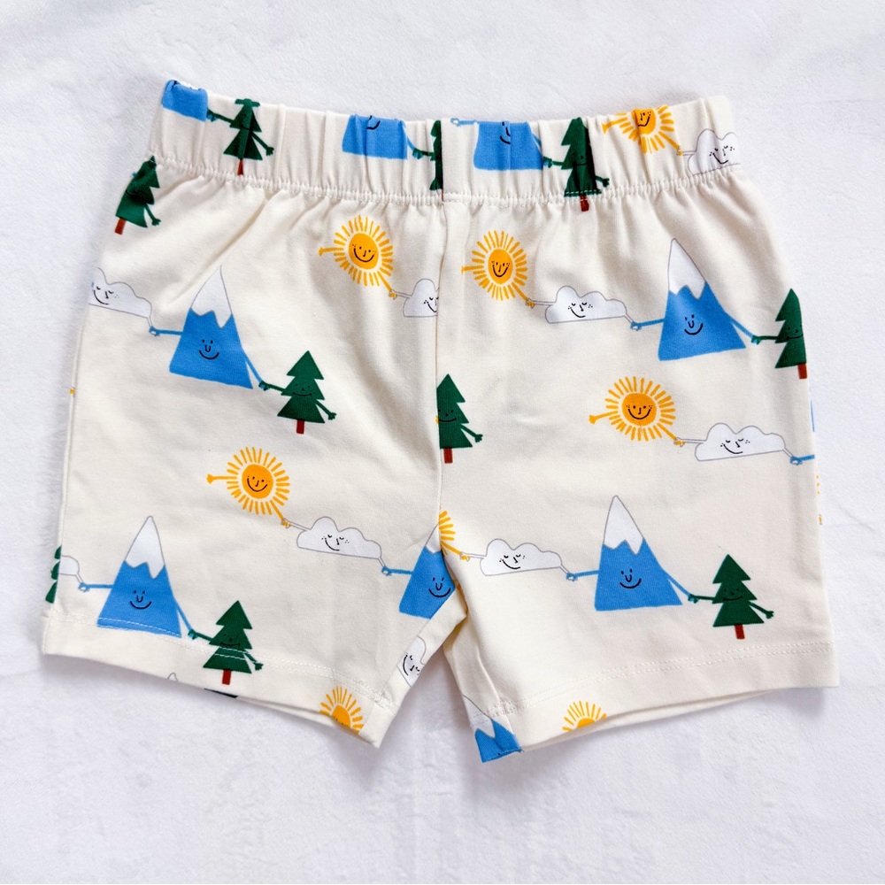 Hanna Andersson Fun in the Sun Knit Shorts Ecru size 2T NWT